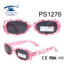 China Wholesale Flower Patten Colorful Kid Plastic Sunglasses (PS1276)